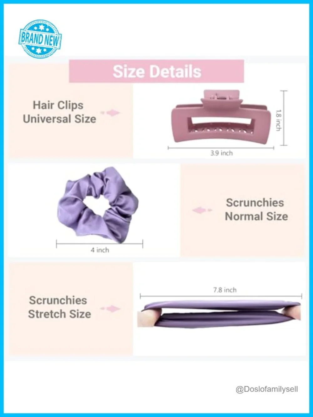 12 PCS Satin Scrunchies & Hair Clips Set - No Damage Claw Clips for Women